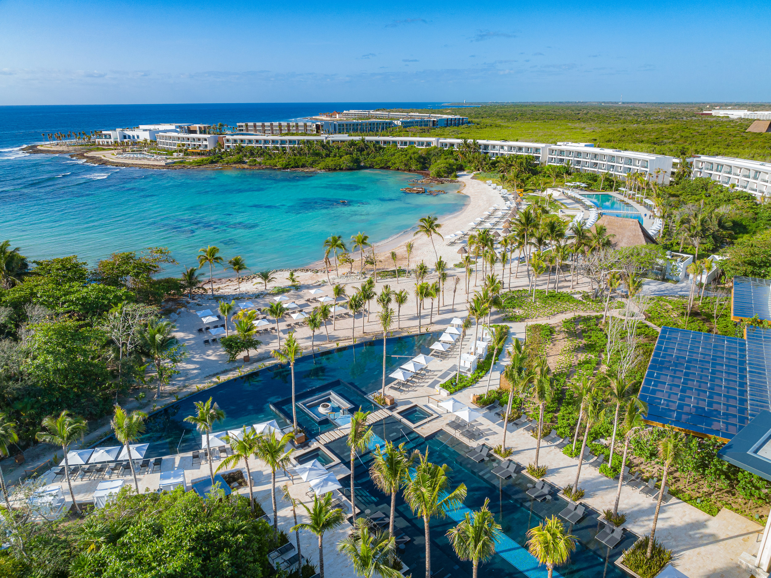 Aerial view of The Conrad Tulum Photo by Victor Elias Photography