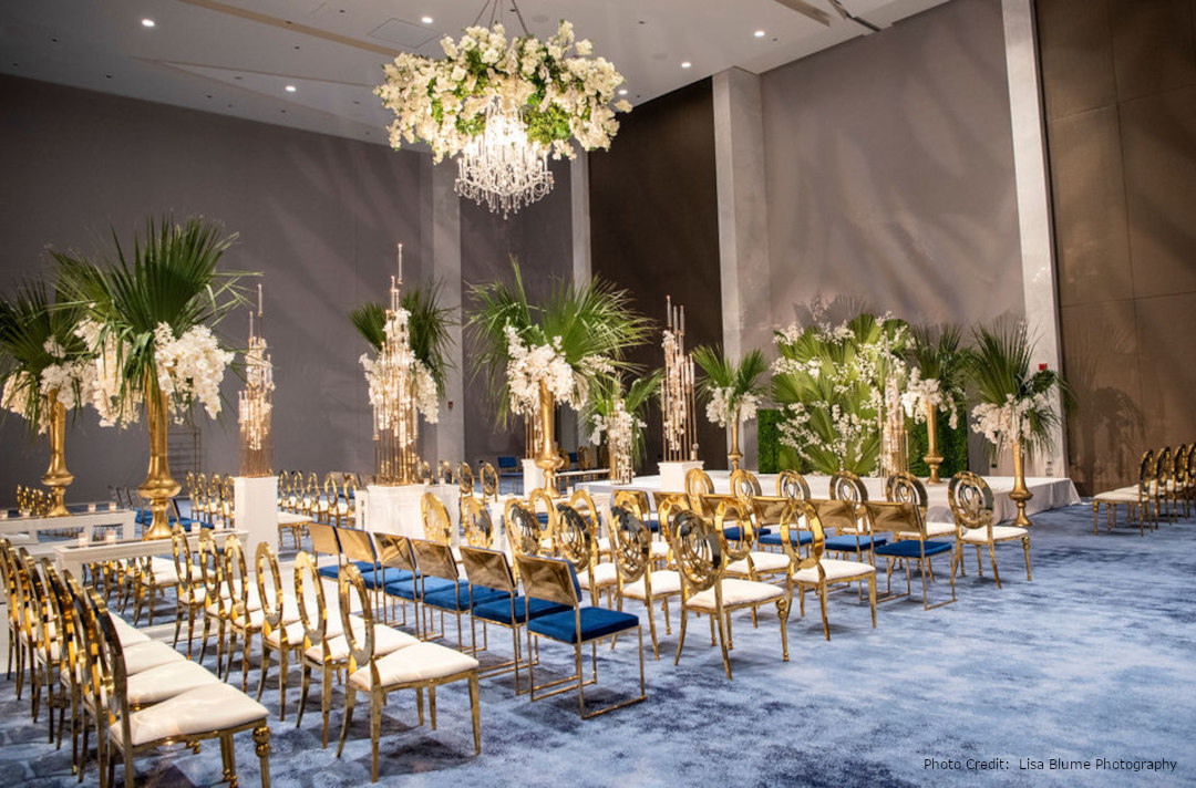 St Regis Chicago IL Ceremony set up Photo Credit Lisa Blume Photography