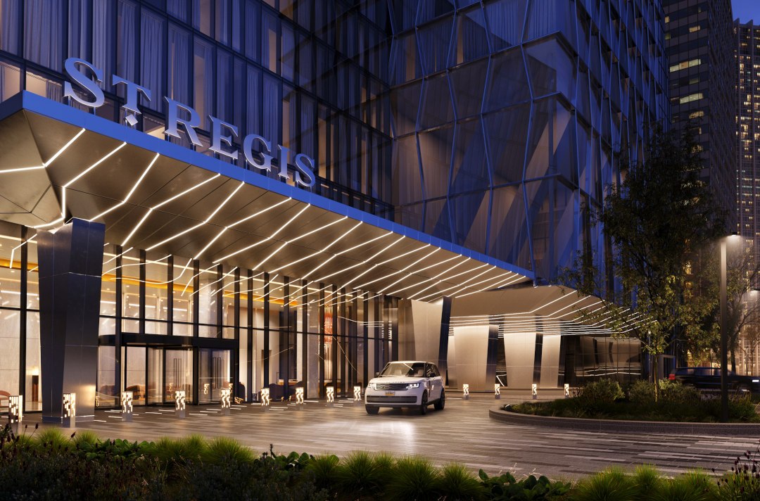 The front of the St Regis Chicago IL