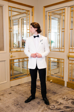 SSBSB Pioneer Saloon Jory Meyers Photographer Annie Cooper Photography Standing Groom