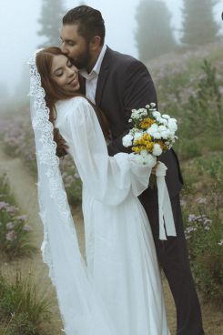 SSBSB Storybook Wedding Chapel Bride and Groom Jose and Kayli On a hill
