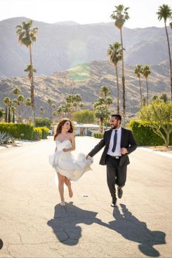 SSBSB Storybook Wedding Chapel Bride and Groom Jose and Kayli running